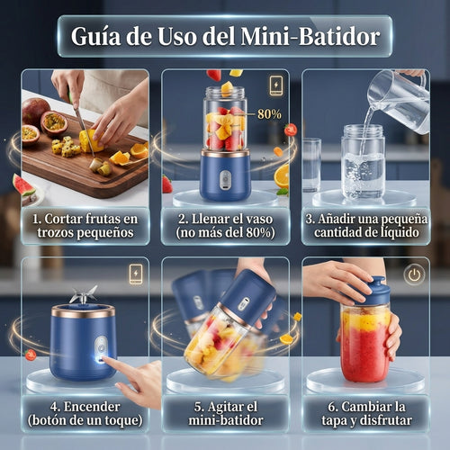 Mini Licuadora Portátil Recargable