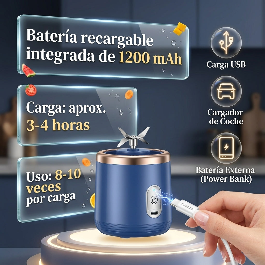Mini Licuadora Portátil Recargable